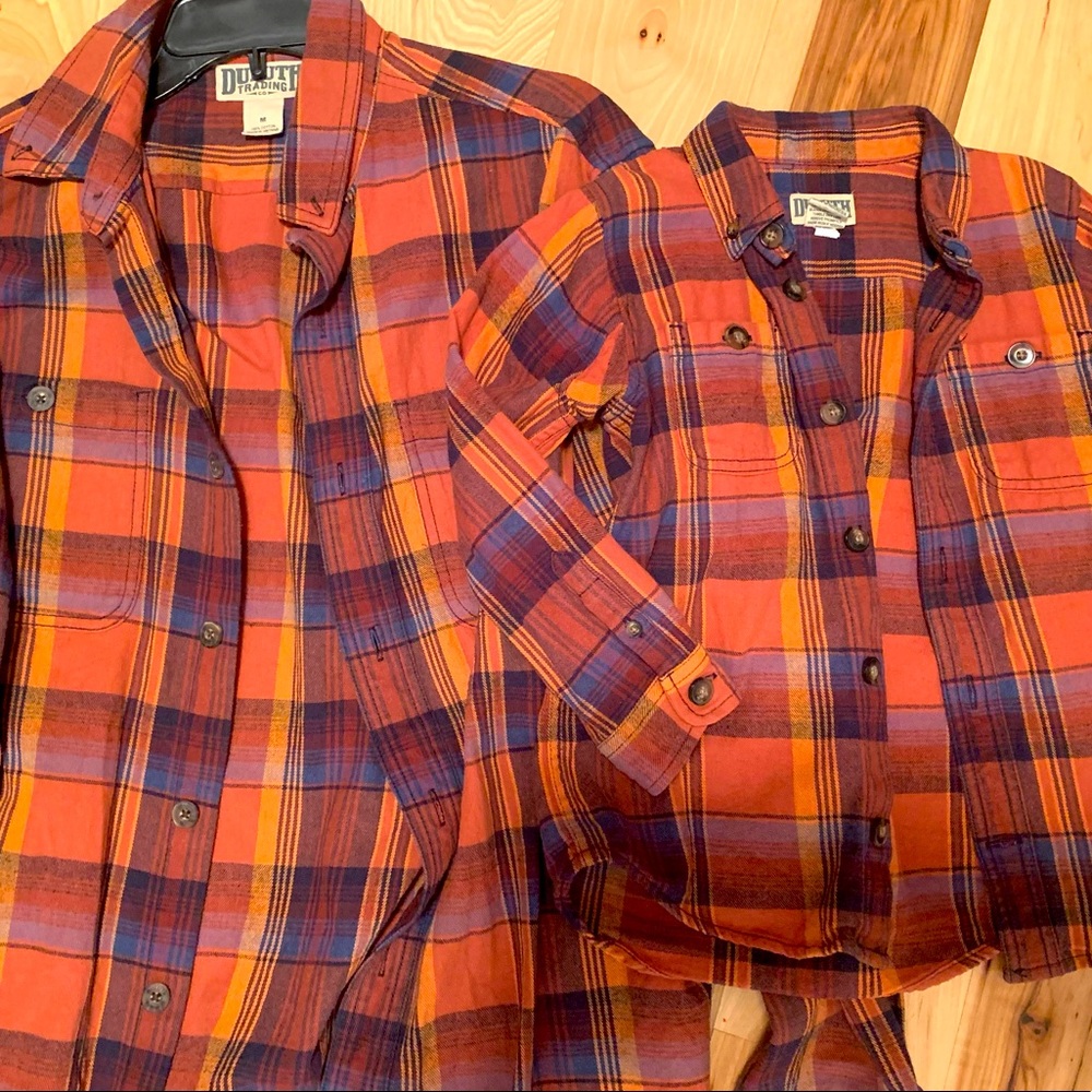 Kids Duluth fall button up shirt